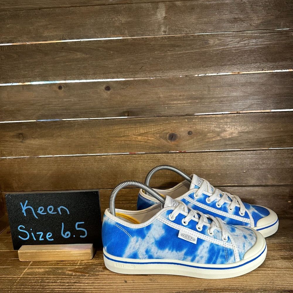 New Womens Keen Elsa V Blue Tie Dye Casual Comfort Shoes Sneakers Size 6.5 M